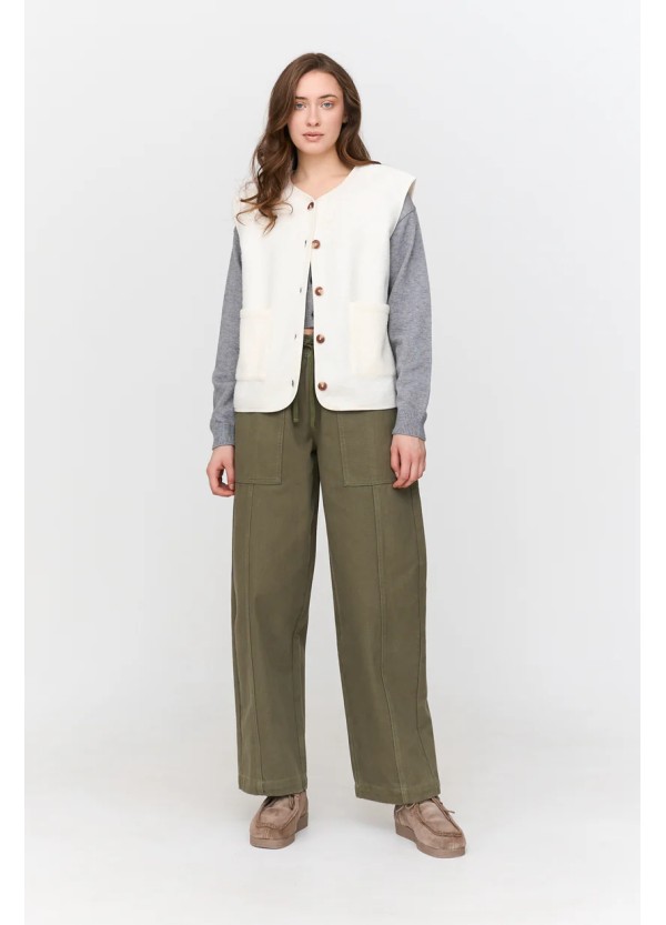 24 Colours Vest in white - 90511b