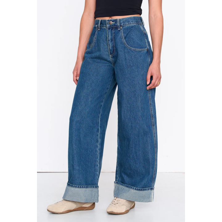 24 Colours Pants Denim wide-leg - 80401
