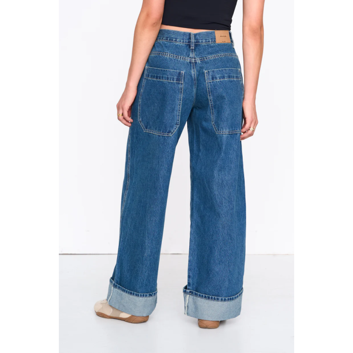 24 Colours Pants Denim wide-leg - 80401