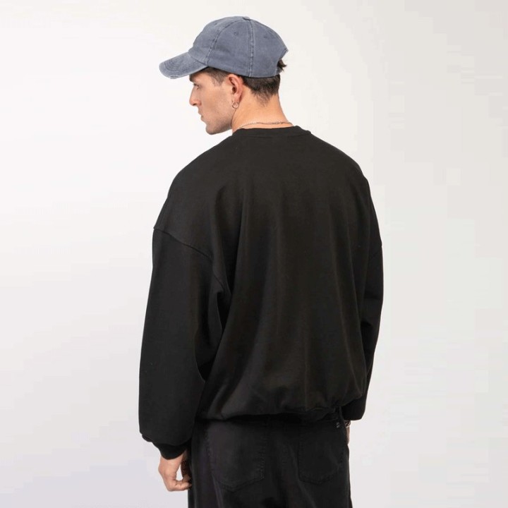 Kaotiko Hoodie Crew Washed Love Potion Black - AR012-01-G002