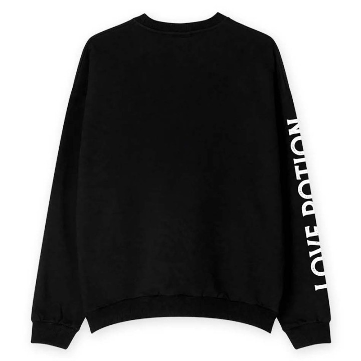 Kaotiko Hoodie Crew Washed Love Potion Black - AR012-01-G002