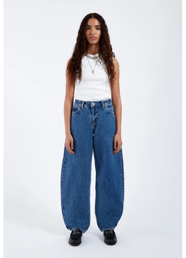 DR DENIM Pants Nanci Denim Stream Mid Retro - 2530105 K71 274
