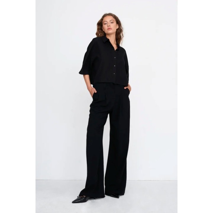 24 Colours Pants in Black - 60941a