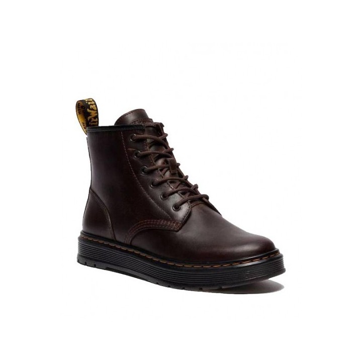 DR MARTENS Boots Brookline Crazy Horse Leather Chukka in Dark Brown - 41681200