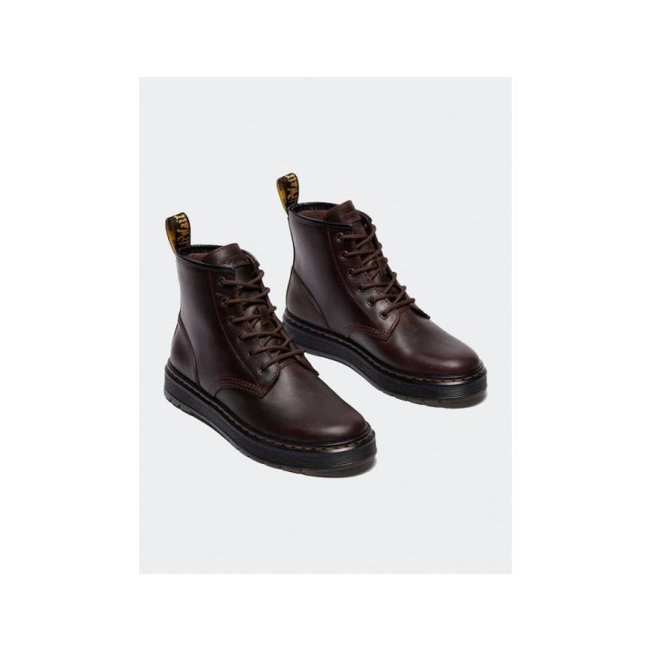 DR MARTENS Boots Brookline Crazy Horse Leather Chukka in Dark Brown - 41681200