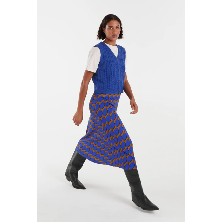 Compania Fantastica vest Blue knitted - 54C/10278