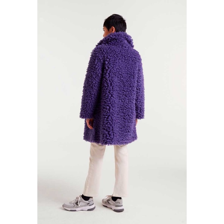 Compania Fantastica coat Purple sheepskin - 54C/11119