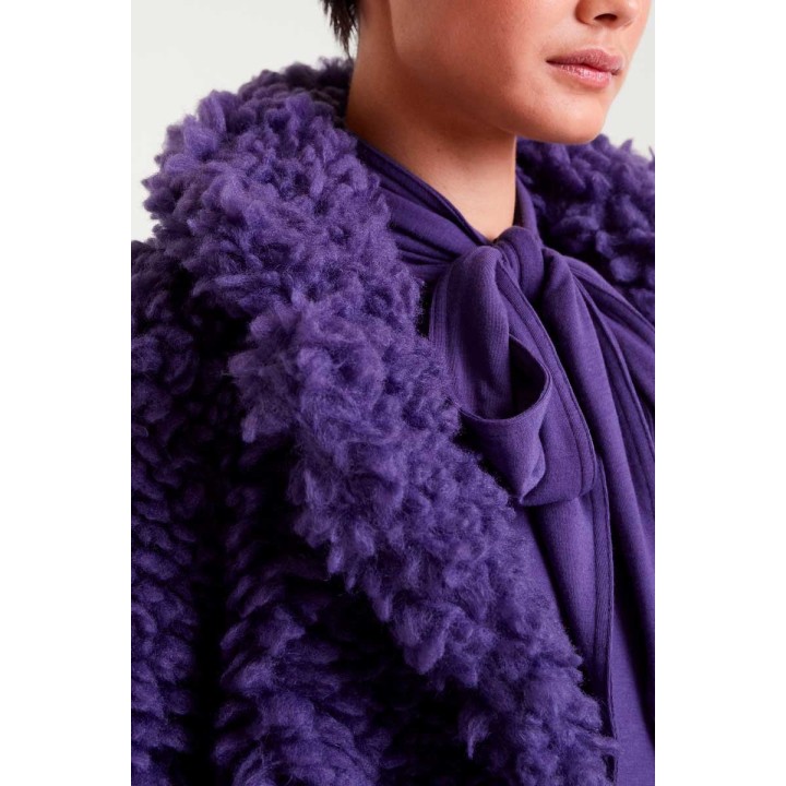 Compania Fantastica coat Purple sheepskin - 54C/11119