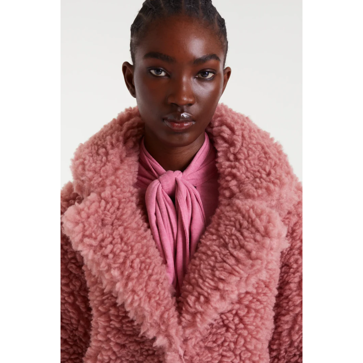 Compania Fantastica coat Pink sheepskin - 54C/11118