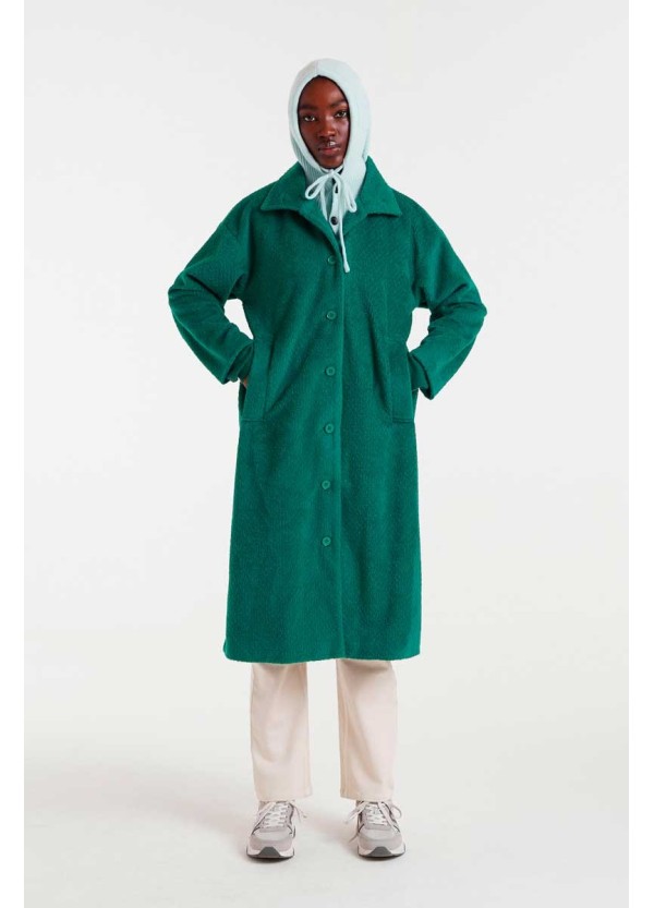 Compania Fantastica coat Long green - 54C/11166