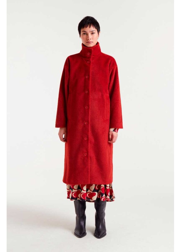 Compania Fantastica coat Long red - 54C/11167