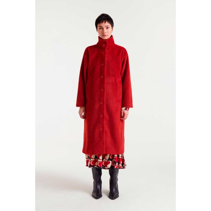 Compania Fantastica coat Long red - 54C/11167