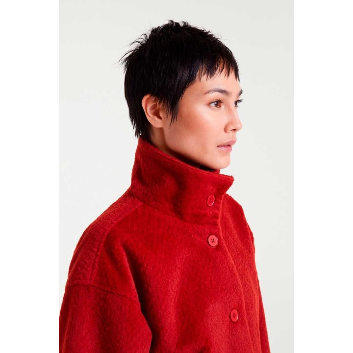 Compania Fantastica coat Long red - 54C/11167