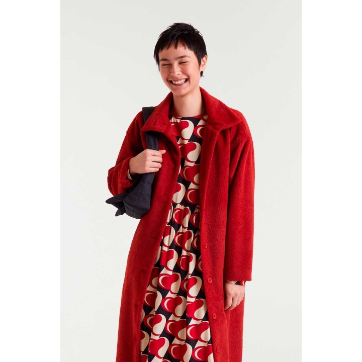 Compania Fantastica coat Long red - 54C/11167