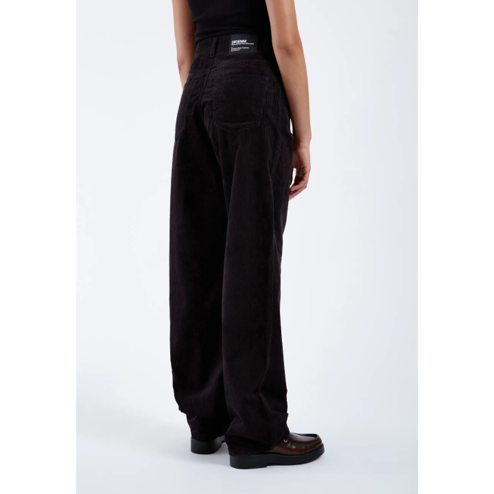 DR DENIM Pants W Donna High Relaxed Black Cord - 2230101102 102 264