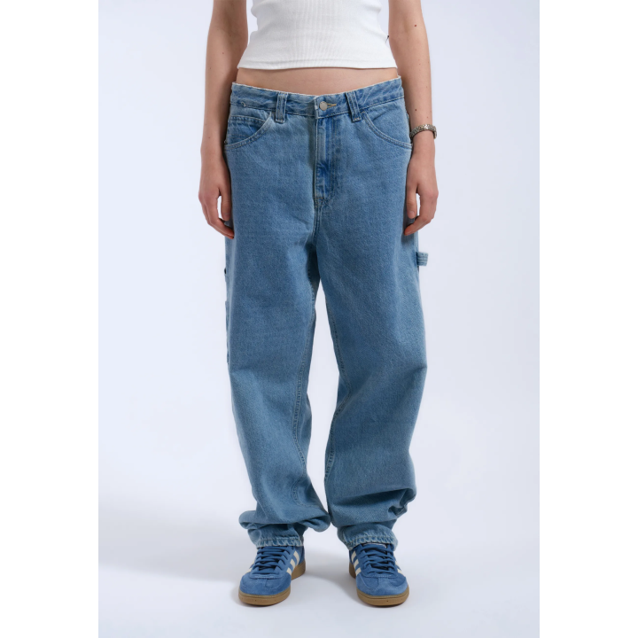 DR DENIM Pants W Faye Worker Baggy Stream Sky Retro Contrast - 2230105 L37 044
