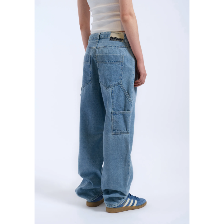 DR DENIM Pants W Faye Worker Baggy Stream Sky Retro Contrast - 2230105 L37 044