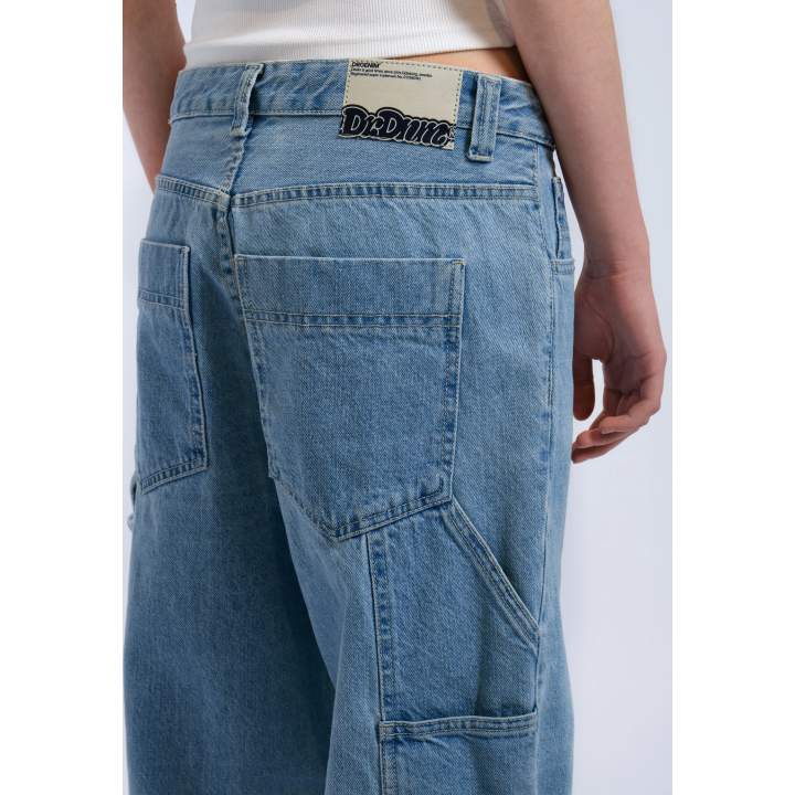 DR DENIM Pants W Faye Worker Baggy Stream Sky Retro Contrast - 2230105 L37 044