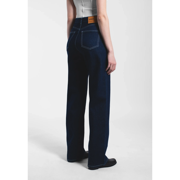 DR DENIM Pants W Echo High Straight Bay Rinse Contrast - 2010108 L52 274
