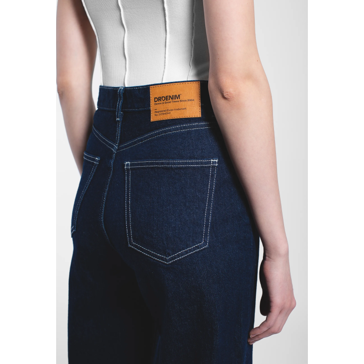 DR DENIM Pants W Echo High Straight Bay Rinse Contrast - 2010108 L52 274