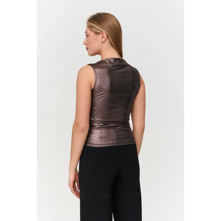 24 Colours Top in metallic fabric - 12436.br