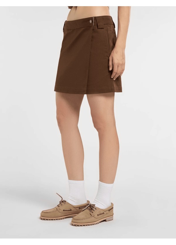 DICKIES UNION WRAP SKIRT TIMBER BROWN - DK0A88PA0TB1