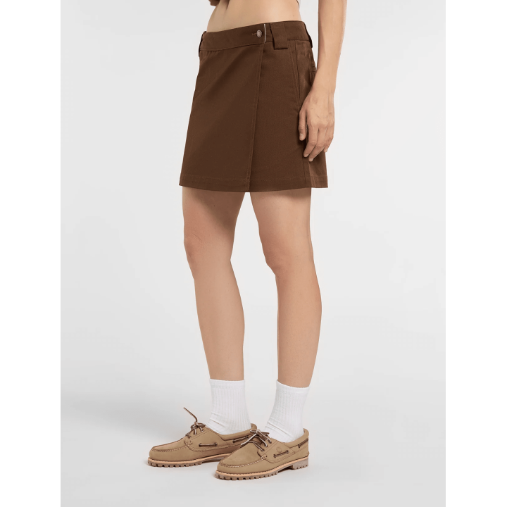 DICKIES UNION WRAP SKIRT TIMBER BROWN - DK0A88PA0TB1