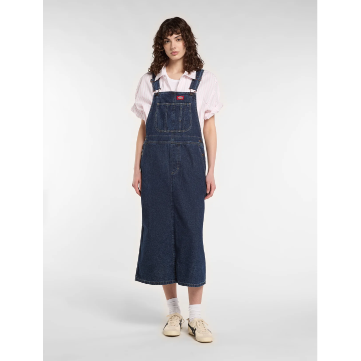 DICKIES DENIM BIB DRESS W DARK INDIGO - DK0A88IP0DD1