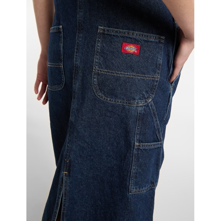 DICKIES DENIM BIB DRESS W DARK INDIGO - DK0A88IP0DD1