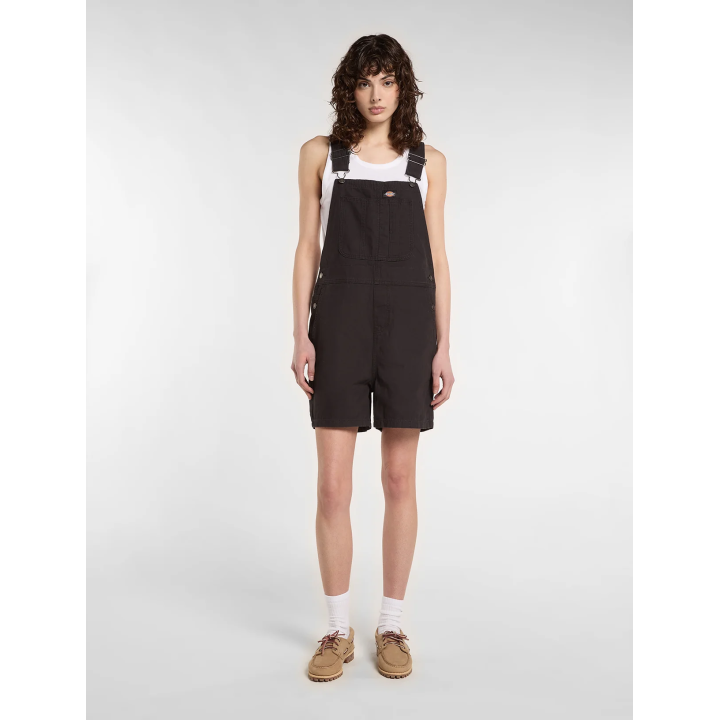 DICKIES SHORTS LIGHTWEIGHT CANVAS BIB W BLACK - DK0A885GBLK1