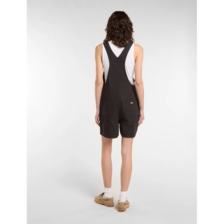 DICKIES SHORTS LIGHTWEIGHT CANVAS BIB W BLACK - DK0A885GBLK1