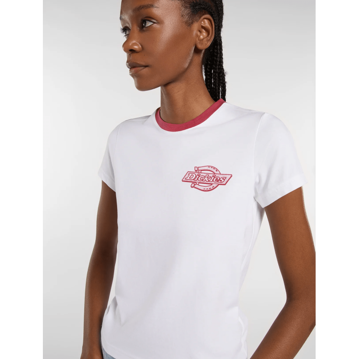 DICKIES PLAINVILLE RINGER TEE W WHITE - DK0A88JRWHX1