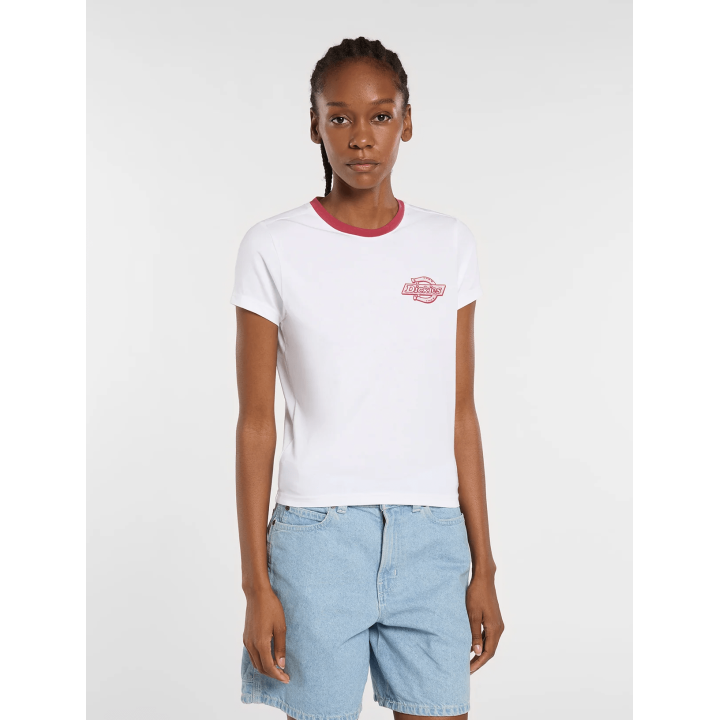 DICKIES PLAINVILLE RINGER TEE W WHITE - DK0A88JRWHX1