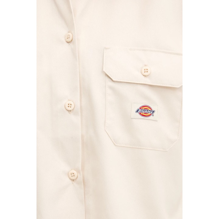 DICKIES WORK SHIRT CROPPED SS W WHITECAP GRAY - DKDFS573F901