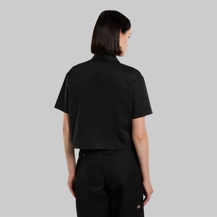 DICKIES WORK SHIRT CROPPED SS W BLACK - DKDFS573BLK1