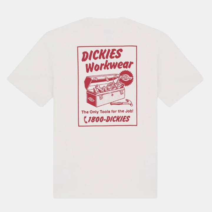 Dickies DRY RIDGE SS TEE EGRET - DK0A8853C481