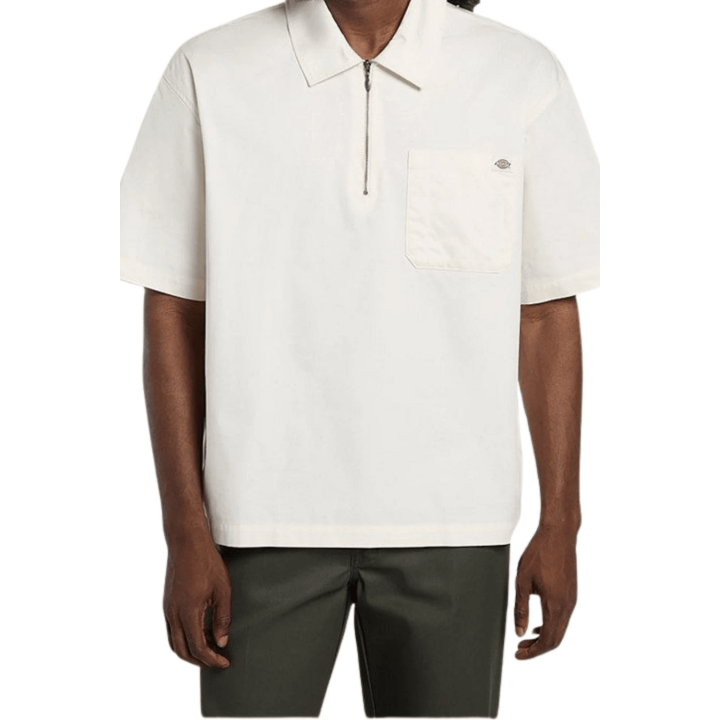 DICKIES CADIZ QZ SHIRT SS EGRET - DK0A88PIC481