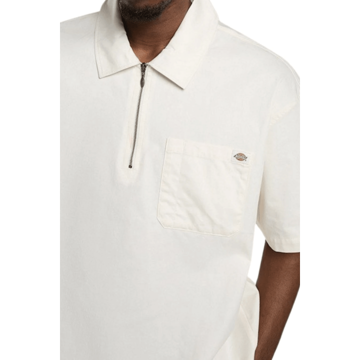 DICKIES CADIZ QZ SHIRT SS EGRET - DK0A88PIC481