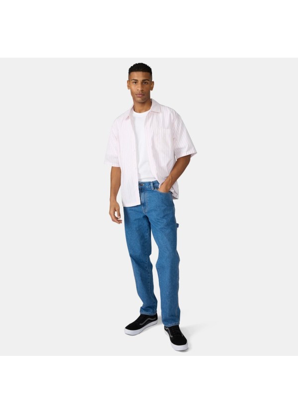 DICKIES VENEDOCIA STRIPE SHIRT SS WHITE - DK0A88GU0WH1