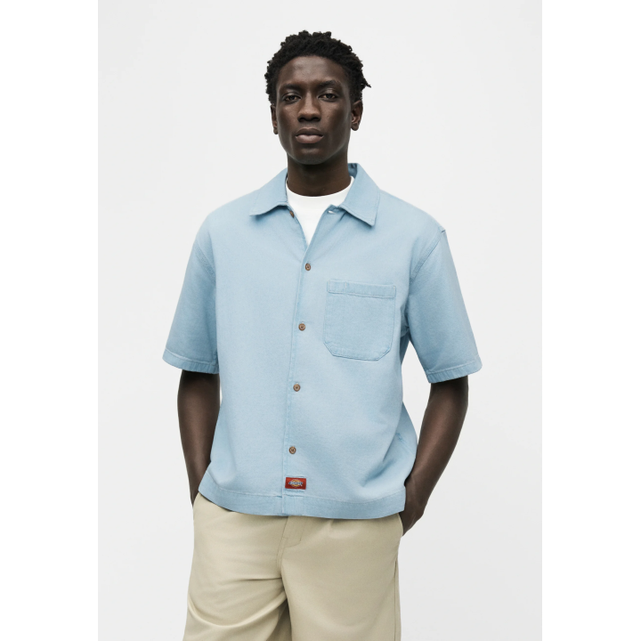 Dickies DENIM SHIRT SS FOG BLUE - DK0A88PH0FE1