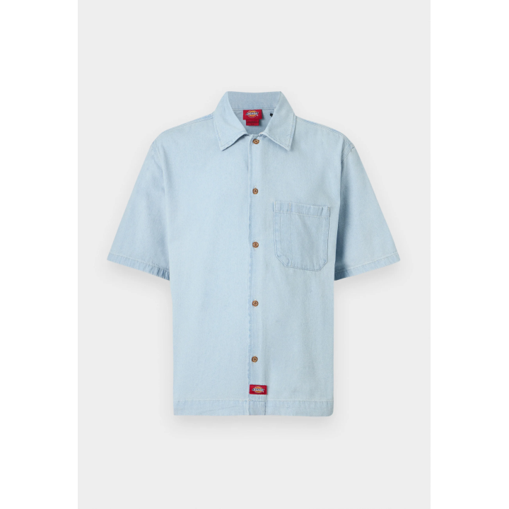 Dickies DENIM SHIRT SS FOG BLUE - DK0A88PH0FE1