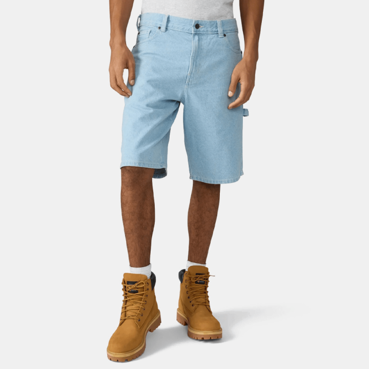 DICKIES M 993 11 INCH CARPENTER SHORT JEANS VINTAGE AGED BLUE - DK0A88FCC151