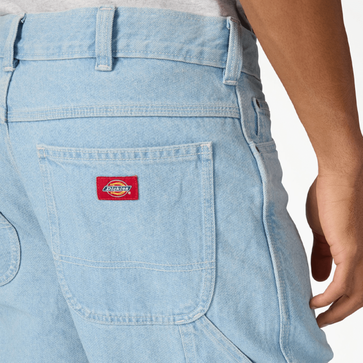 DICKIES M 993 11 INCH CARPENTER SHORT JEANS VINTAGE AGED BLUE - DK0A88FCC151