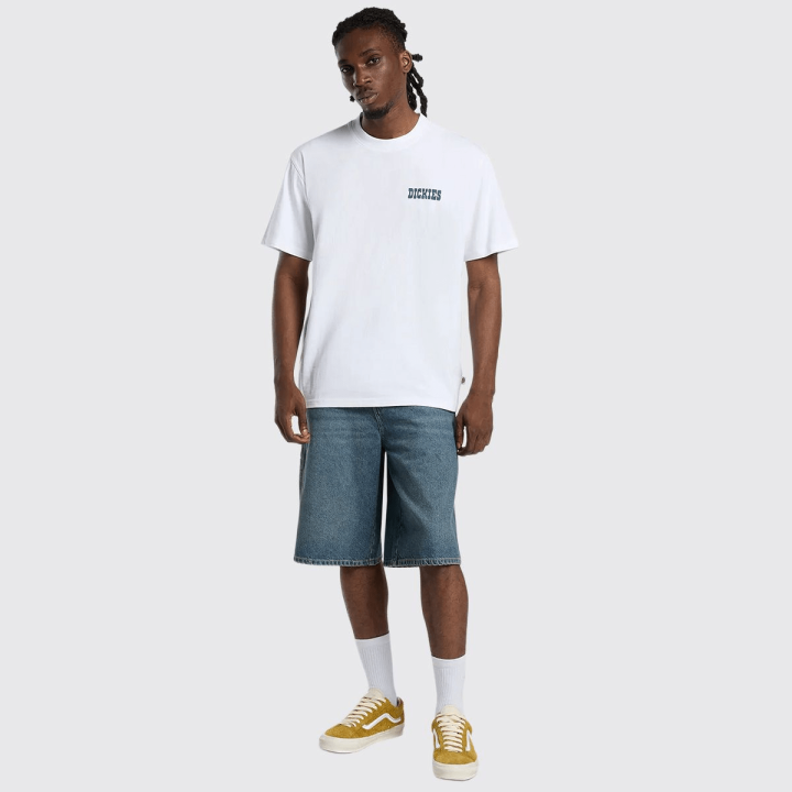 DICKIES M 958 13 INCH LOOSE SHORT JEANS KHAKI TINTED BLUE - DK0A88JPL231