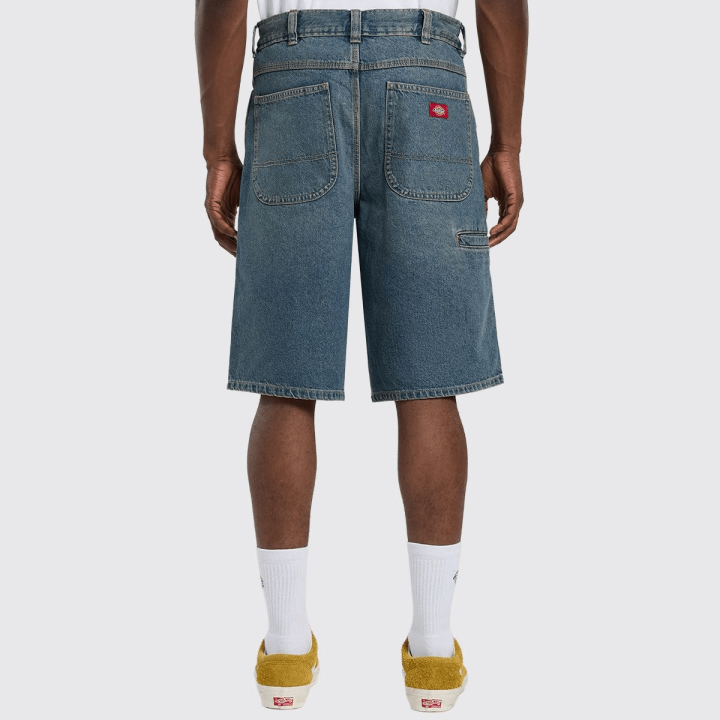 DICKIES M 958 13 INCH LOOSE SHORT JEANS KHAKI TINTED BLUE - DK0A88JPL231
