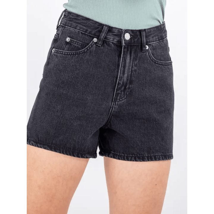 Dr Denim W Shorts Nora Tar Aged Black- 1930128