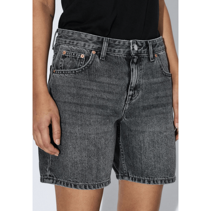 Dr Denim W Shorts Hill Mid Grey - 2430112