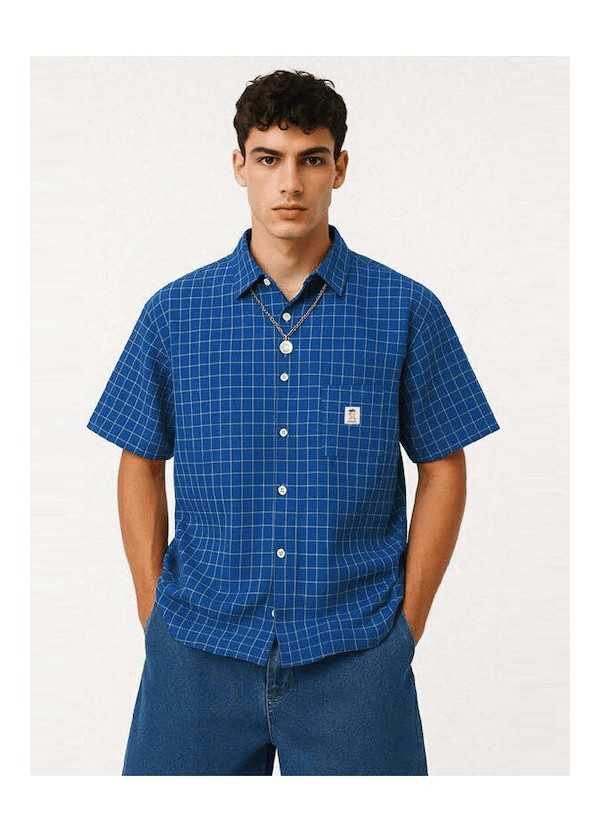Kaotiko Shirt Coffee Club Blue AS019-01-1900