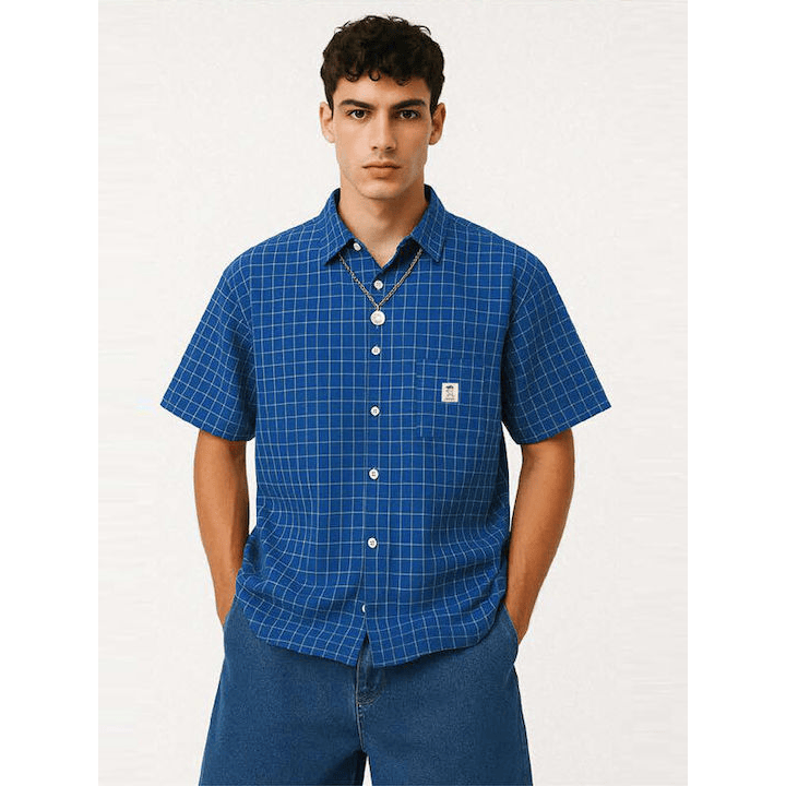 Kaotiko Shirt Coffee Club Blue AS019-01-1900