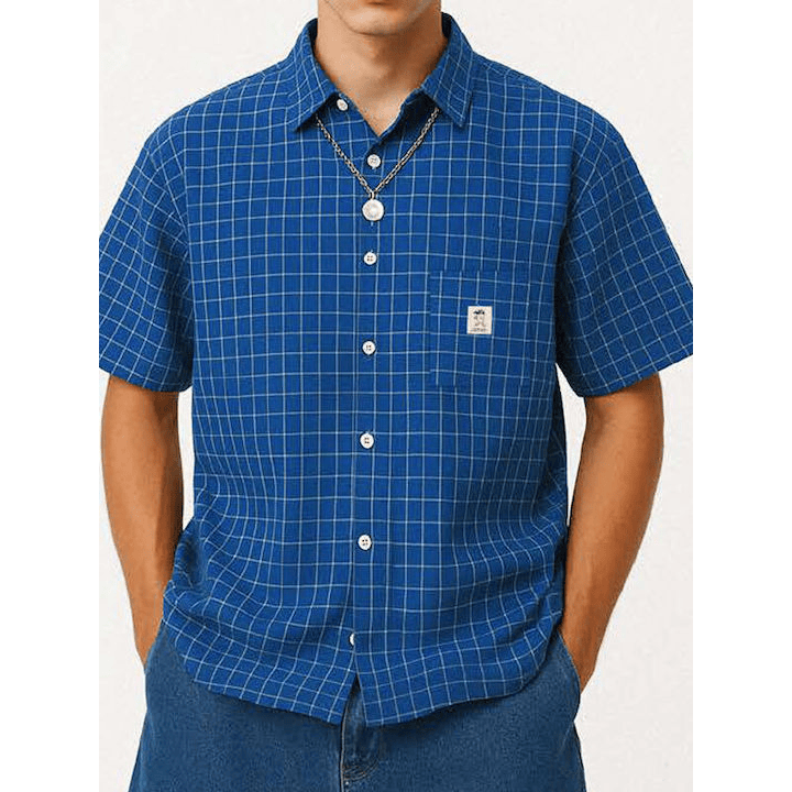 Kaotiko Shirt Coffee Club Blue AS019-01-1900